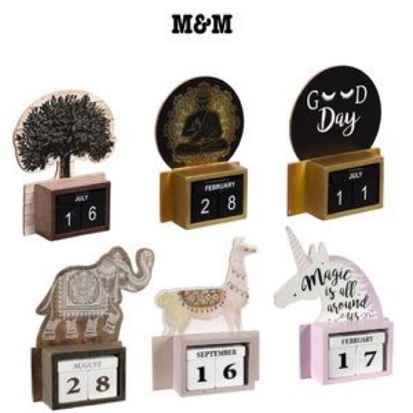 Brand New Small Decorative Calendar Blocks Tree - Picture 2 of 2